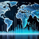 A dynamic conceptual image depicting the future of tourism financial management. Abstract financial data visualizations, glowing lines of information flow, and subtle holographic charts emerge from a central cloud icon, representing digital transformation and AI-powered analytics. The scene is set against a clean, modern, and high-tech backdrop, emphasizing transparency, efficiency, and real-time insights in the global tourism industry. Safe for work, appropriate content, professional, family-friendly, high-quality, sharp focus, professional photography, conceptual art.
