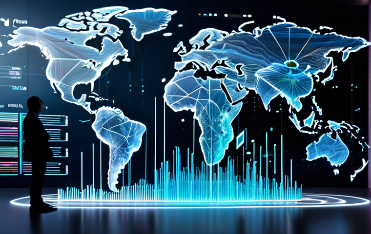 A dynamic conceptual image depicting the future of tourism financial management. Abstract financial data visualizations, glowing lines of information flow, and subtle holographic charts emerge from a central cloud icon, representing digital transformation and AI-powered analytics. The scene is set against a clean, modern, and high-tech backdrop, emphasizing transparency, efficiency, and real-time insights in the global tourism industry. Safe for work, appropriate content, professional, family-friendly, high-quality, sharp focus, professional photography, conceptual art.